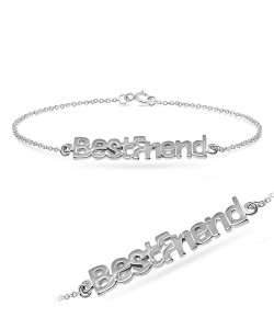 Best Friend Silver Bracelet BRS-36